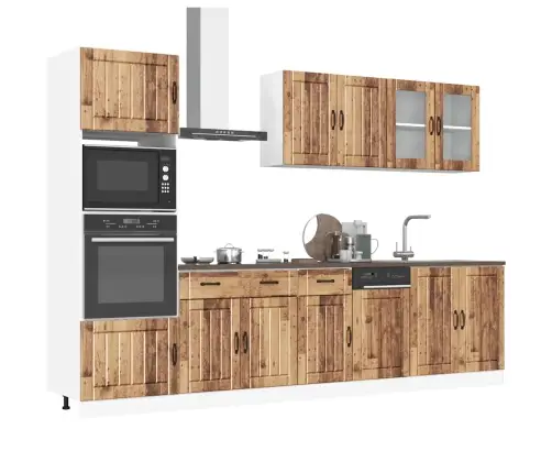 Virtuvinių Spintelių Komplektas, 7 Dalių, Kalmar, Medienos