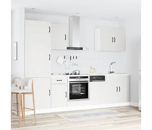 Virtuvinių Spintelių Komplektas, 7 Dalių, Kalmar, Balta