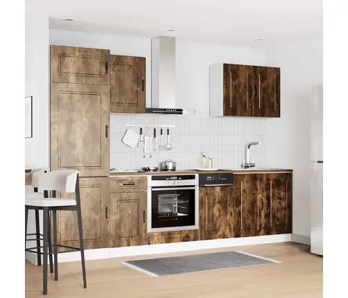 Virtuvinių Spintelių Komplektas, 7 Dalių, Kalmar, Dūminio