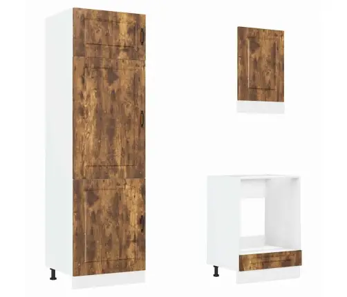 Virtuvinių Spintelių Komplektas, 7 Dalių, Kalmar, Dūminio