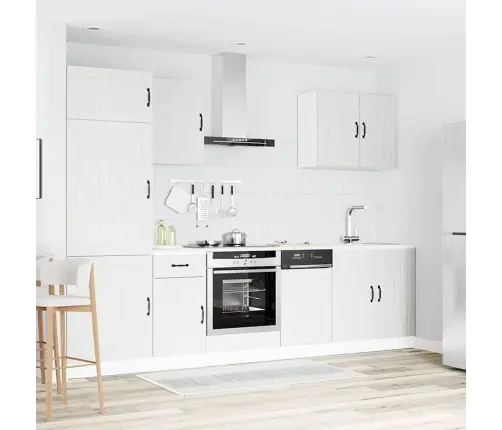 7-Daļīgs Virtuves Skapītis Komplekts, Lucca, Balta Vidaxl