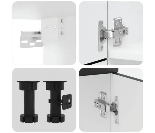 Virtuvinių Spintelių Komplektas, 7 Dalių, Lucca, Juoda