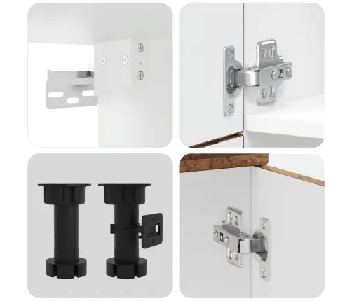 7-Osaline Köögikapi Komplekt Lucca, Vana Puit, Tehispuit