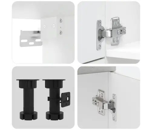 7-Daļīgs Virtuves Skapītis Komplekts, Kalmar, Betona Pelēks Vidaxl