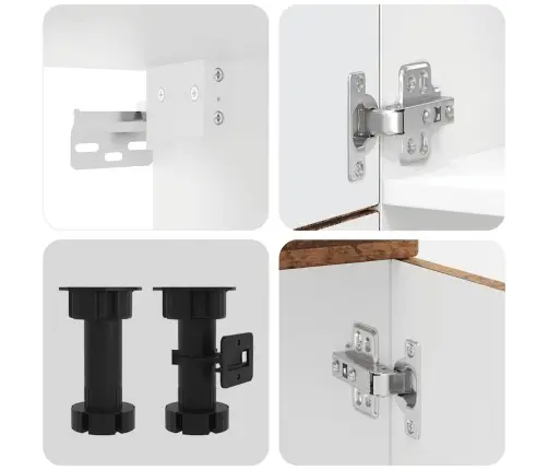 7-Osaline Köögikappide Komplekt "Porto", Vanast Puidust Tehispuit