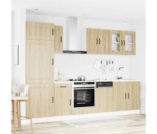 Virtuvinių Spintelių Komplektas, 8 Dalių, Kalmar, Ąžuolo