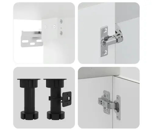 8-Daļīgs Virtuves Skapītis Komplekts, Kalmar, Betona Pelēks Vidaxl