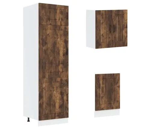 Virtuvinių Spintelių Komplektas, 8 Dalių, Kalmar, Dūminio