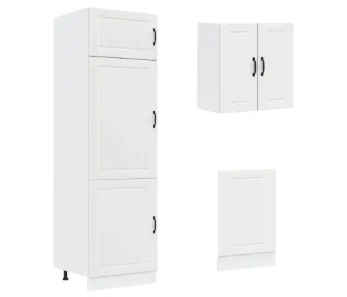 8-Daļīgs Virtuves Skapītis Komplekts, Lucca, Balta Vidaxl