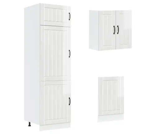 Virtuvinių Spintelių Komplektas, 8 Dalių, Lucca, Balta