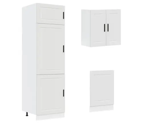 Virtuvinių Spintelių Komplektas, 8 Dalių, Porto, Balta