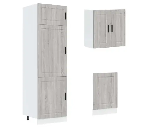 8-Osaline Köögikapi Komplekt Kalmar, Tehispuit