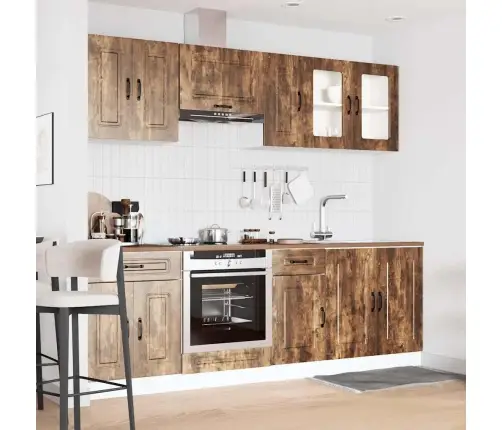 8-Daļīgs Virtuves Skapītis Komplekts, Kalmar, Ozola Krāsa Vidaxl