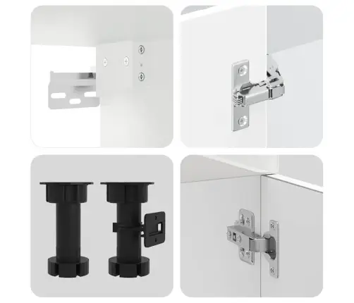 Virtuvinių Spintelių Komplektas, 8 Dalių, Lucca, Balta