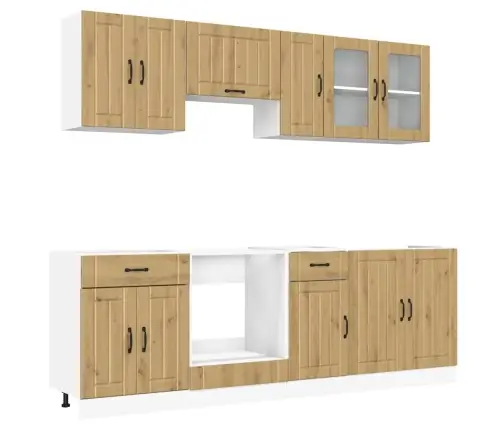 Virtuvinių Spintelių Komplektas, 8 Dalių, Kalmar, Artisano