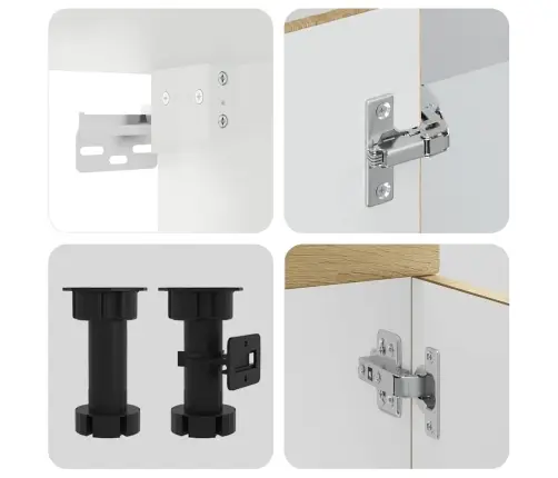 8-Daļīgs Virtuves Skapītis Komplekts, Porto, Ozolkoka Vidaxl