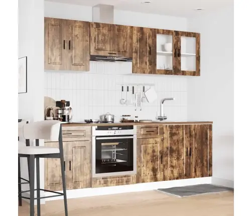 Virtuvinių Spintelių Komplektas, 8 Dalių, Porto, Dūminio