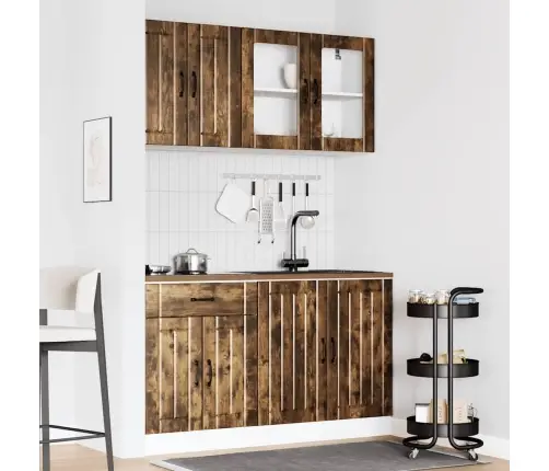 Virtuvinių Spintelių Komplektas, 4 Dalių, Lucca, Dūminio