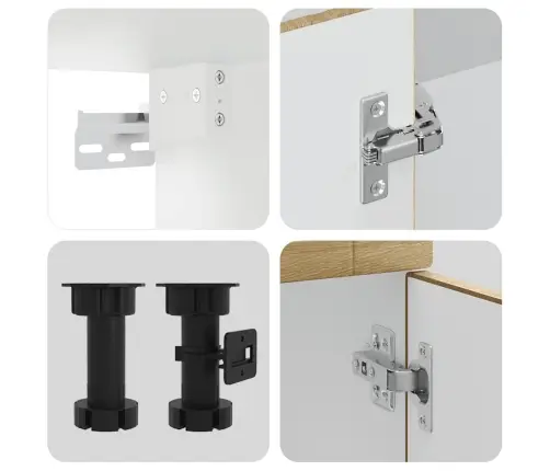 Virtuvinių Spintelių Komplektas, 4 Dalių, Porto, Ąžuolo