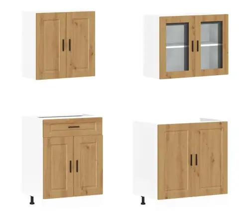 Virtuvinių Spintelių Komplektas, 4 Dalių, Kalmar, Artisano