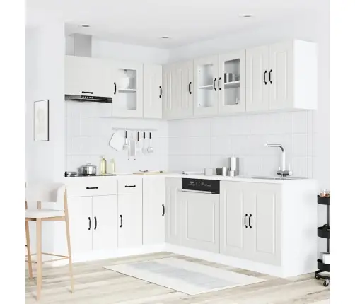 Virtuvinių Spintelių Komplektas, 11 Dalių, Kalmar, Balta