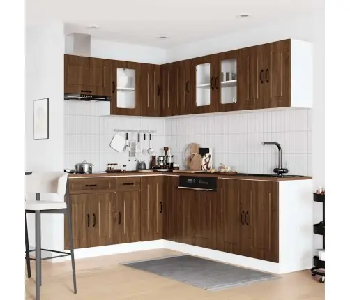 Virtuvinių Spintelių Komplektas, 11 Dalių, Kalmar, Ruda