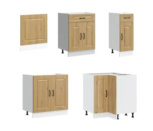 Virtuvinių Spintelių Komplektas, 11 Dalių, Kalmar, Artisano