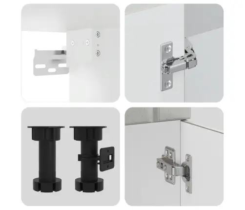 11-Daļīgs Virtuves Skapītis Komplekts, Lucca, Betona Pelēks Vidaxl