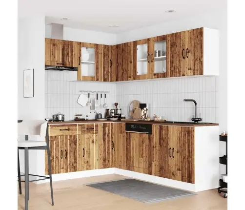 11-Daļīgs Virtuves Skapītis Komplekts, Lucca, Veca Koka Vidaxl