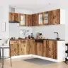 11-Daļīgs Virtuves Skapītis Komplekts, Lucca, Veca Koka Vidaxl