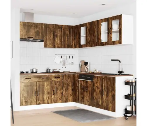 Virtuvinių Spintelių Komplektas, 11 Dalių, Kalmar, Dūminio