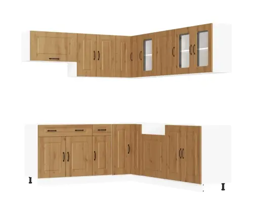 Virtuvinių Spintelių Komplektas, 11 Dalių, Kalmar, Artisano