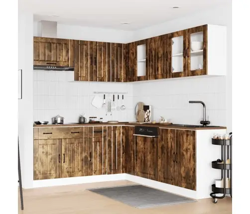 Virtuvinių Spintelių Komplektas, 11 Dalių, Lucca, Dūminio