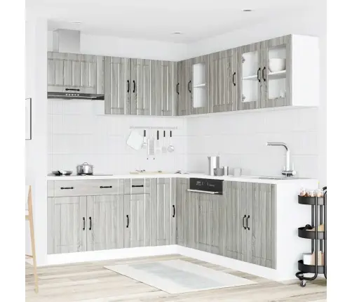 11-Osaline Köögikapi Komplekt Lucca, Tehispuit