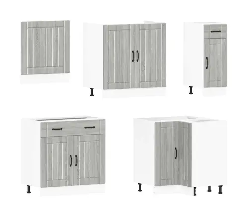 11-Osaline Köögikapi Komplekt Lucca, Tehispuit