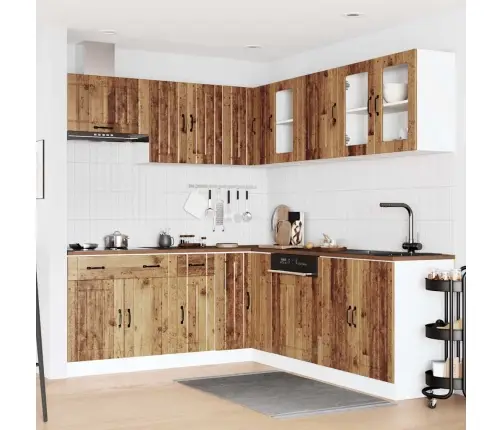 Virtuvinių Spintelių Komplektas, 11 Dalių, Lucca, Medienos