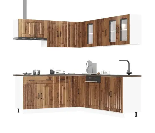 Virtuvinių Spintelių Komplektas, 11 Dalių, Lucca, Medienos