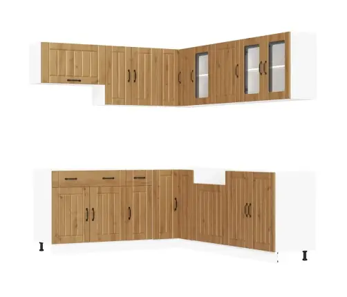 Virtuvinių Spintelių Komplektas, 11 Dalių, Lucca, Artisano