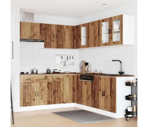 Virtuvinių Spintelių Komplektas, 11 Dalių, Porto, Medienos