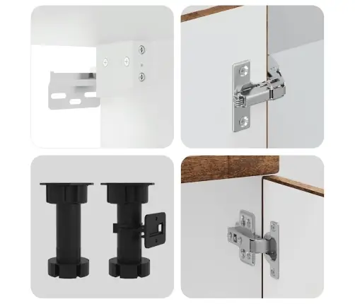 Virtuvinių Spintelių Komplektas, 11 Dalių, Porto, Medienos