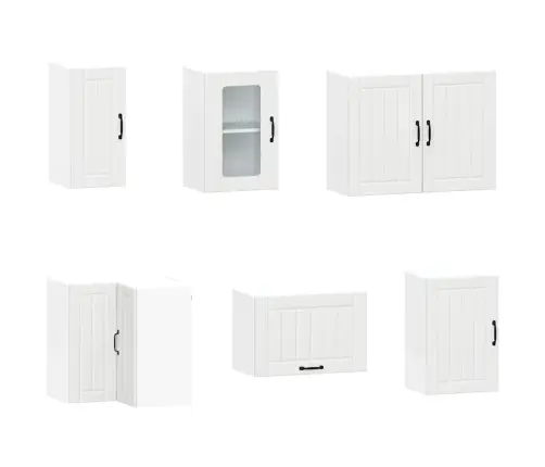 Virtuvinių Spintelių Komplektas, 11 Dalių, Kalmar, Balta