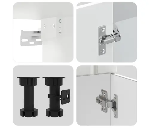 Virtuvinių Spintelių Komplektas, 11 Dalių, Kalmar, Balta