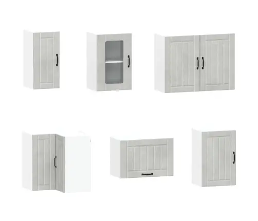 11-Daļīgs Virtuves Skapītis Komplekts, Kalmar, Betona Pelēks Vidaxl