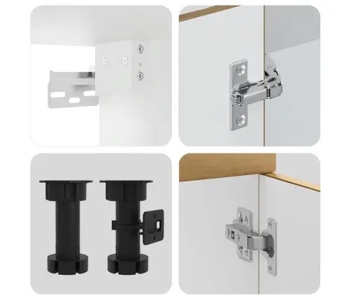 11-Osaline Köögikapi Komplekt Lucca, Käsitöötamm, Tehispuit