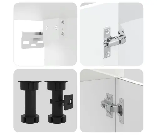 Virtuvinių Spintelių Komplektas, 11 Dalių, Porto, Balta