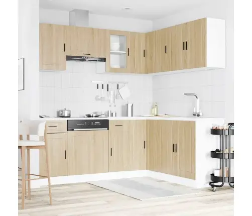 Virtuvinių Spintelių Komplektas, 11 Dalių, Porto, Ąžuolo