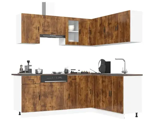 Virtuvinių Spintelių Komplektas, 11 Dalių, Porto, Dūminio