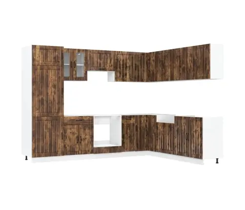 Virtuvinių Spintelių Komplektas, 14 Dalių, Lucca, Dūminio