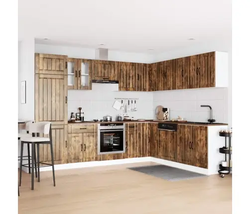 Virtuvinių Spintelių Komplektas, 14 Dalių, Lucca, Dūminio