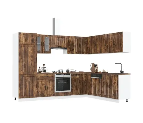 Virtuvinių Spintelių Komplektas, 14 Dalių, Lucca, Dūminio